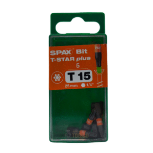 Punta Para Tornillos Spax T15 X 25mm T-star Plus (5 Pieza)