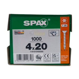 Tornillos Spax Universal 4 X 20 Caja Con 1000 Piezas T20