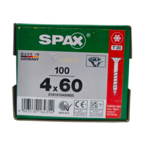 Tornillos Spax Universal 4 X 60 Caja Con 100 Piezas T20