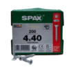 Tornillos Spax Universal 4 X 40 Caja 200 Pzs T20 Cuerda Corrida - Imagen 3