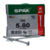 Tornillos Spax Universal 5 X 80 Caja 100 Pzs T20 Cuerda Parcial - Imagen 2