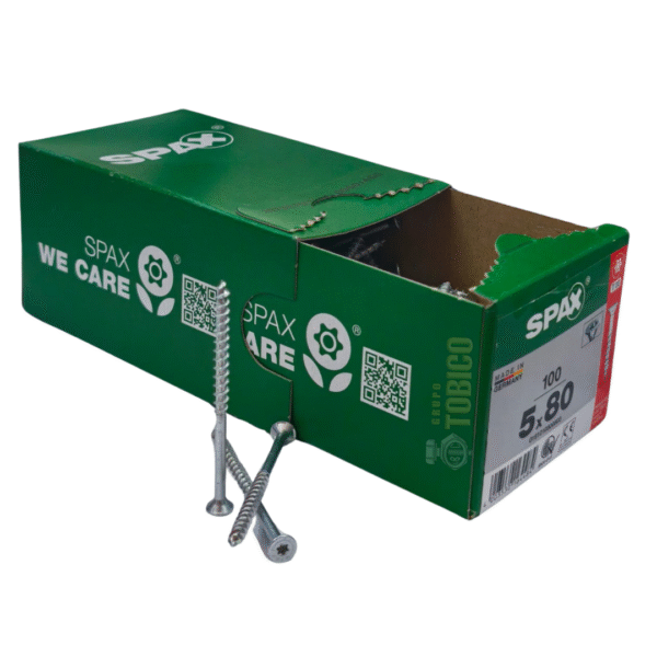 Tornillos Spax Universal 5 X 80 Caja 100 Pzs T20 Cuerda Parcial - Imagen 3