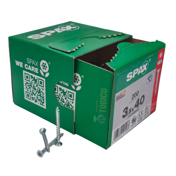 Tornillos Spax Universal 3.5 X 40 Caja 200 Pzs T20 Cuerda Corrida - Imagen 8