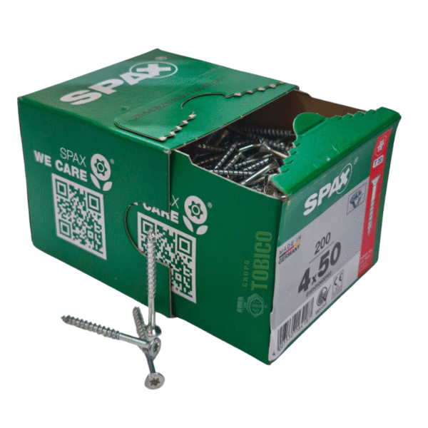 Tornillos Spax Universal 4 X 50 Caja 200 Pzs T20 Cuerda Parcial - Imagen 3