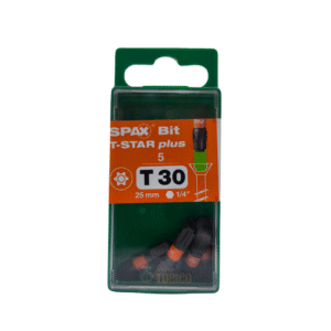 Punta Para Tornillos Spax T30 X 25mm T-star Plus (5 Pieza)