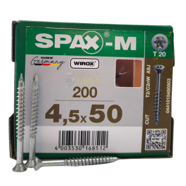 Tornillos Spax-m 4.5 X 50 Caja de 200 Tornillos Para Mdf - Imagen 2
