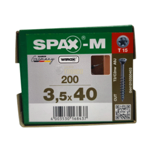 Tornillos Spax-m 3.5 X 40 Caja de 200 Tornillos Para Mdf