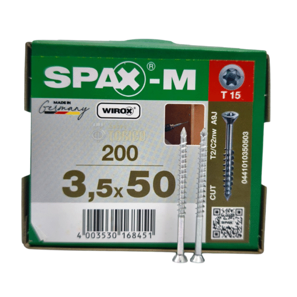 Tornillos Spax-m 3.5 X 50 Caja de 200 Tornillos Para Mdf - Imagen 2