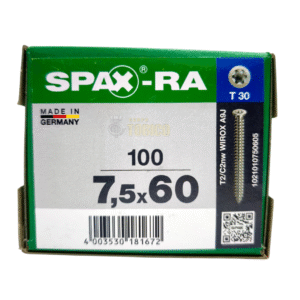 Tornillos Spax Ra 7.5 X 60mm P/ Concreto No Necesita Taquete