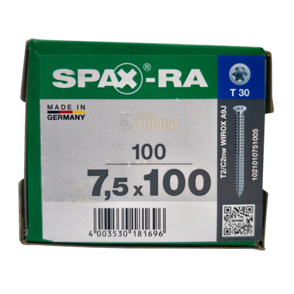 Tornillos Spax Ra 7.5 X 100mm P/ Concreto No Necesita Taquete