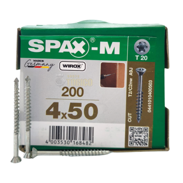 Tornillos Spax-m 4 X 50 Caja de 200 Tornillos Para Mdf - Imagen 2