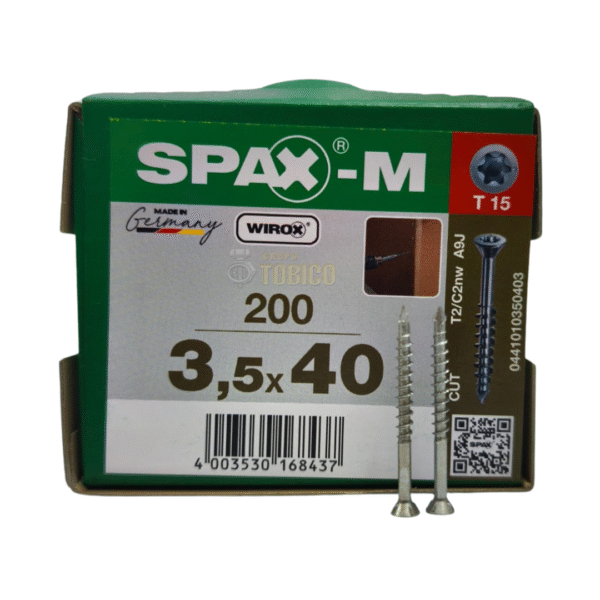 Tornillos Spax-m 3.5 X 40 Caja de 200 Tornillos Para Mdf - Imagen 2