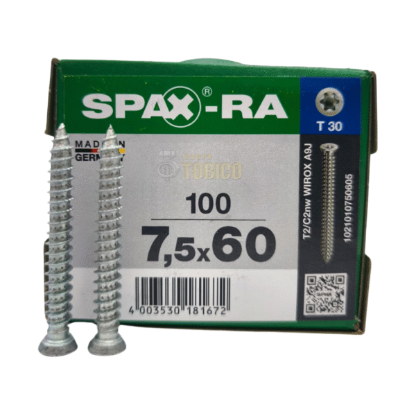 Tornillos Spax Ra 7.5 X 60mm P/ Concreto No Necesita Taquete - Imagen 2