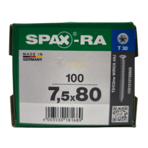 Tornillos Spax Ra 7.5 X 80mm P/ Concreto No Necesita Taquete
