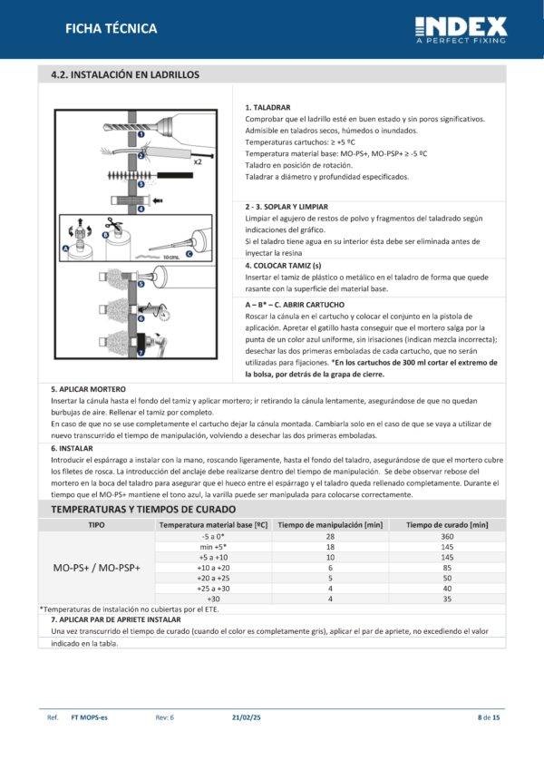 Anclaje Químico Index Polyester Plus Sin Estireno Mo-ps+ - Imagen 11