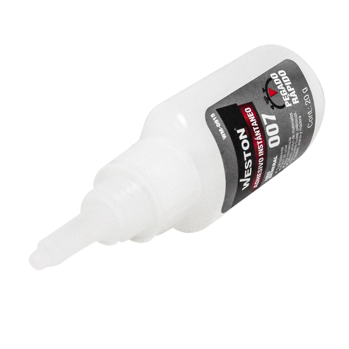 Adhesivo Instantáneo 007 Transparente 20g "WESTON" - Imagen 2