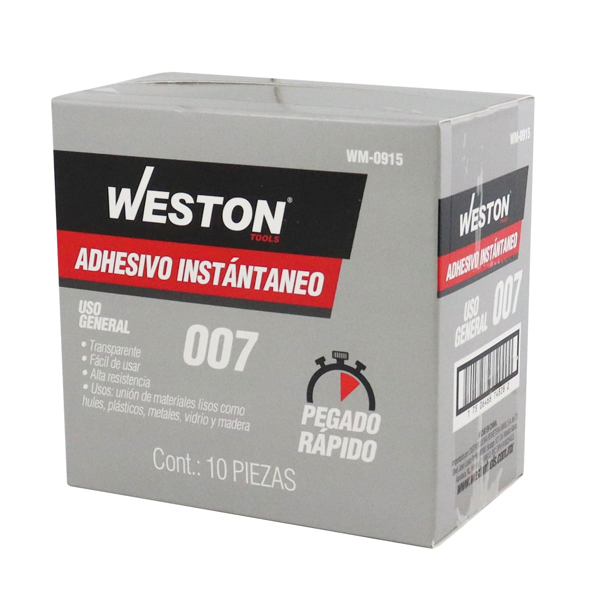 Adhesivo Instantáneo 007 Transparente 20g "WESTON" - Imagen 5